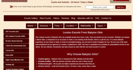 Babylon Girls London Escorts